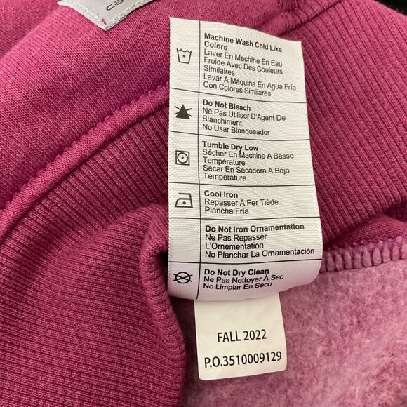 Carhartt Women's Relaxed Logo spell out Sleeve Graphic Sweatshirt Size M purple - Picture 5 of 11